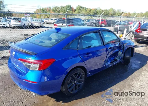 2024 Honda Civic Sport z USA, uszkodzony, nr VIN 2HGFE2F59RH570096